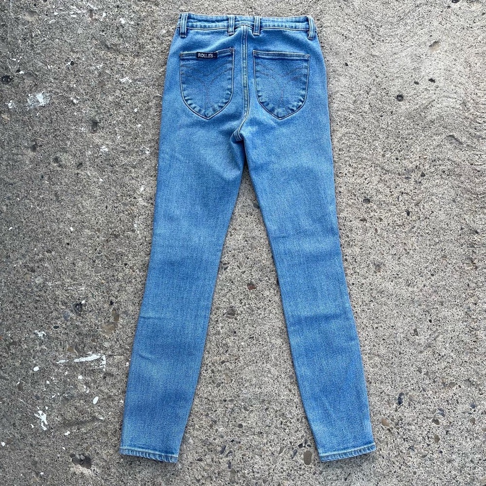 ROLLA’S Westcoast Super Skinny Light Blue Jean - Picture 4 of 11